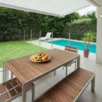 Aménagement paysager terrasse et piscine